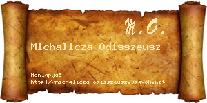 Michalicza Odisszeusz névjegykártya